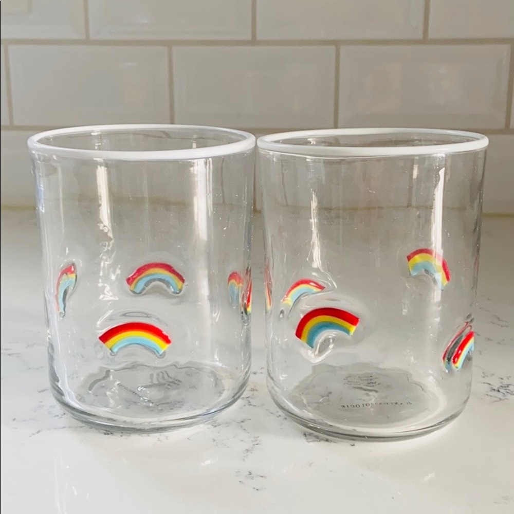 Anthropologie ๐ Sunshine Rainbow Juice Glasses - Picture 4 of 15